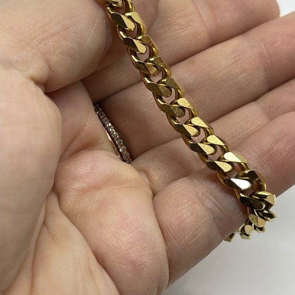 Stainless Steel Flat Curb Adjustable Chain Bracelets - High Quality - Picture 7 of 10